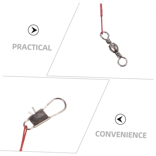 Toddmomy 100 piezas alambre líder de pesca resistente miniatura 3