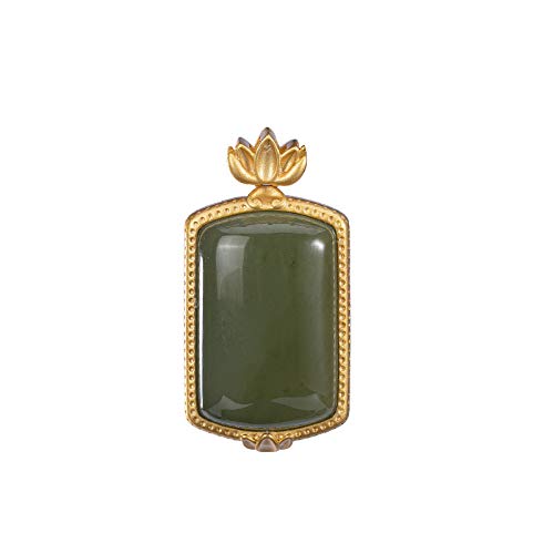 Collier saphir et jade hétien naturel argent 925 cadeau d'exception