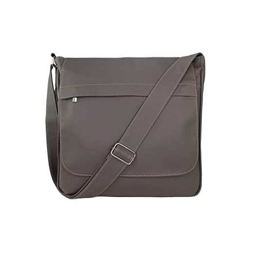 Pasta Lenna's Carteiro Tiracolo L045 Cinza