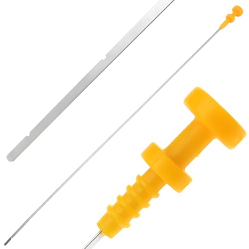 Jauge de Niveau d'Huile Moteur Acier Inoxydable OE 1174.49 Liquide huile moteur voiture niveau Dipstick Compatible for Citroën ZX AX BX Berlingo Compatible...