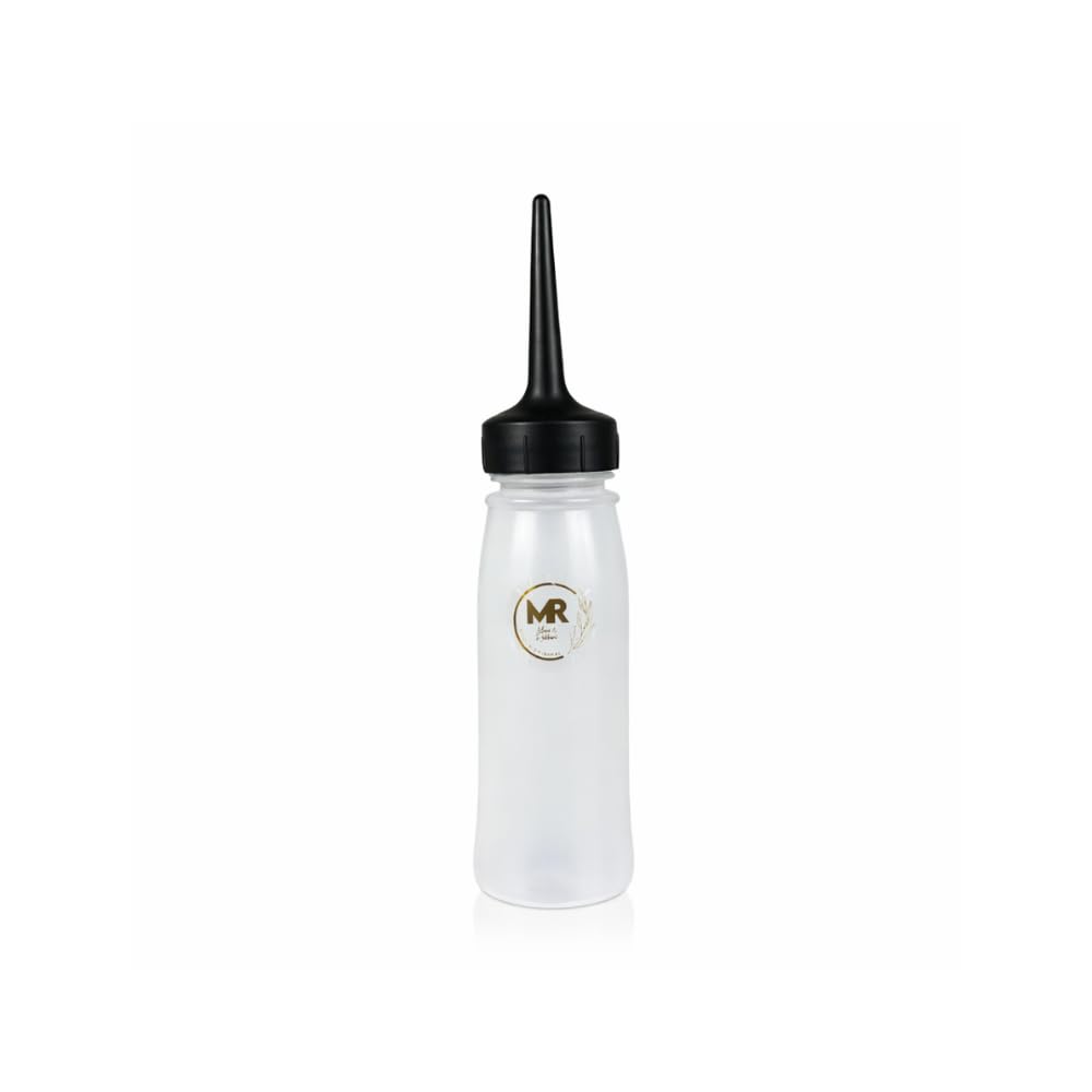 Hair Colour Applicator Bottle – Refillable Squeeze Bottle with Fine Tip & Measuring Scale | Leakproof Plastic Hair Dye Applicator for Root Touch-Up, Salon & Home Use (120, ml/min)