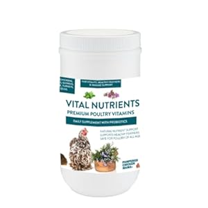 Vital Nutrients: Chicken Vitamins for Feed & Molting Supplement, Egg Booster, Poultry & Chicken Vitamins – Pampered Chicken Mama (1.5 pounds)
