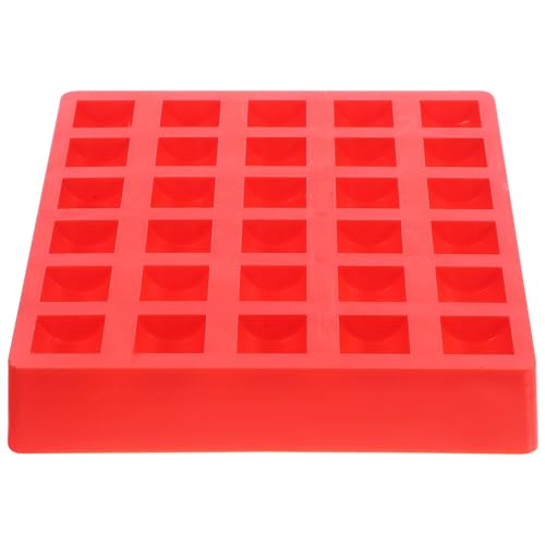 Caja organizadora para monedas de plástico rojo miniatura 1