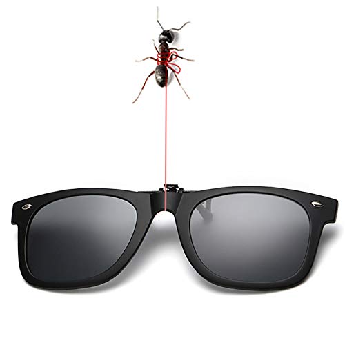 Clip-on Sunglasses for Prescription Glasses with Flip up Unisex Polarized Lens UV Protection