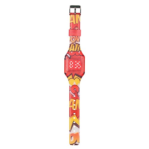 Montre numérique silicone bande dessinée pour apprendre l'heure facilement