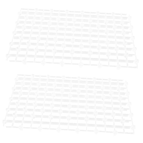 iplusmile 2個 水槽 板 水族館のボトムグリッド キット 真空 フィルター ネット 耐摩耗性タンク仕切り 水族館の供給 水槽の供給 便利な水槽仕切り プラスチック Transparent