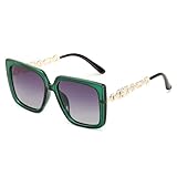 FEISEDY Trendy Polarized Cateye Sunglasses Womens Vintage Oversized Square Sunglasses UV400 Protection B0003