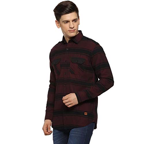 Image of Campus Sutra Men's Regular Fit Casual Shirt