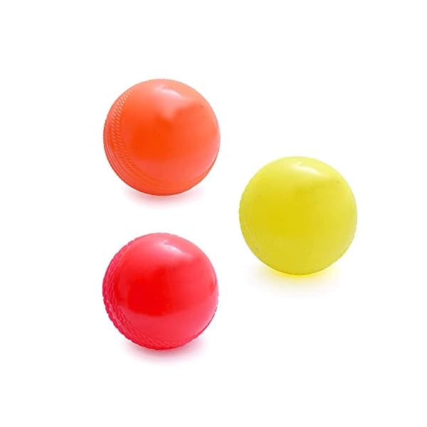 Cricket Plastic Ball 25 grm Enjoy Durable Plastic Ball Multicolor Pack of 3