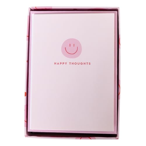Image of Graphique Smiley Face Boxed Cards, 16 Pack Set, All Occasion Greeting Cards with Envelopes, Blank Inside for Personalized Notes, 3.25 inch x 4.75 inch