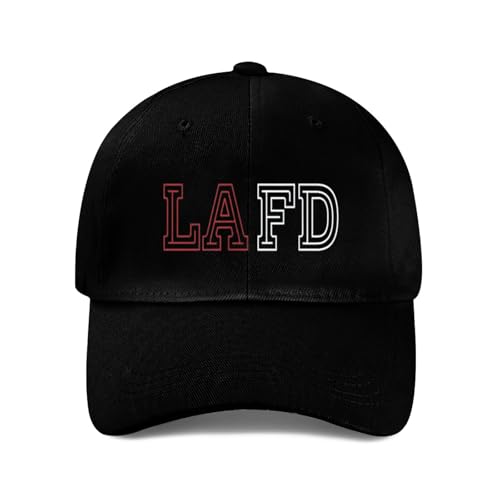 Women's Washed Running Hat,LAFD Los Angeles Fire Department Sun Hat Trucker Hat Women Hats for Women Gifts