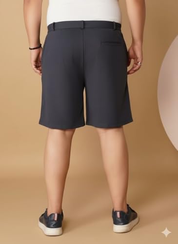 Image of OOMPH! Men's Short for Summer | Stretchable Fabric | Breathable & Lightweight | Casual Lounge Short with Elastic Waistband & Drawstring