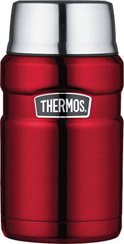 Thermos Stainless King Vacuum Insulated Food Jar, 710ml, Red, SK3020RAUS