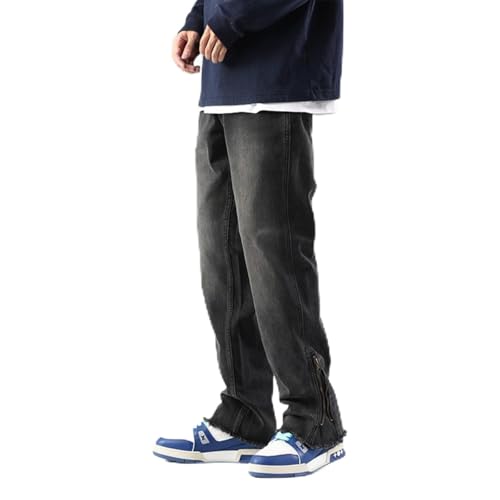 Jeans Pants Trousers Denim Thin Men's Loose Straight Leg Spring Casual Versatile Handsome