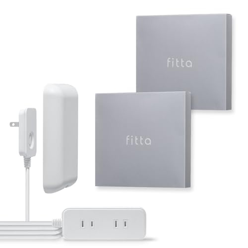 fitta カバー付き電源タップ (2個セット) 3個口 0.9m コンセントカバー ほこりシャッター コンセント タップ コンセントガード おしゃれ