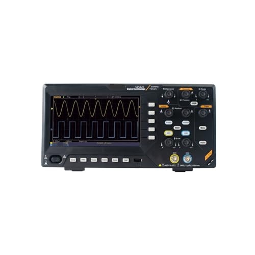 TIEOAXFT Osciloscopio de Almacenamiento Digital SDS220 SDS220S, frecuencia de muestreo Independiente de 1 GS/s, Ancho de Banda de 200 MH/z, Longitud de Registro de 20 M, AWG(SDS220)