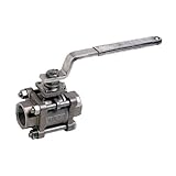 Syveco 713009 Serie 713 Kugelhahn, 3 Stücke, PN100, ISO-Platte, Brandschutz, Adler, Stahlgriff, 2 BSP