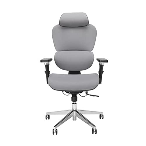 Ofm Ergo Office Chair Optional Headrest, Lumbar Support, Fabric Upholstered, Gray #TOP3