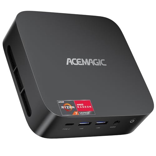 Image of ACEMAGICIAN K1 Mini PC Windows 11 Pro, AMD Ryzen 7430U 6C /12T Up to 4.3GHz, 16GB DDR4 512GB SSD, 4K Triple Display, WiFi 6 BT 5.2 Micro Desktop Computer Gaming Mini PC