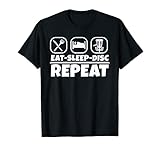 Photo Gallery eat sleep disc repeat frisbee disc golf frolf maglietta Photo Gallery eat sleep disc repeat frisbee disc golf frolf maglietta