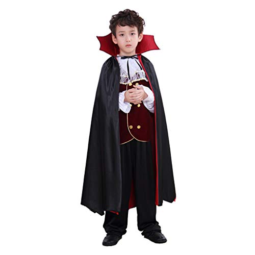 Meeyou Kids Vampire Costume,Large,Black&Red