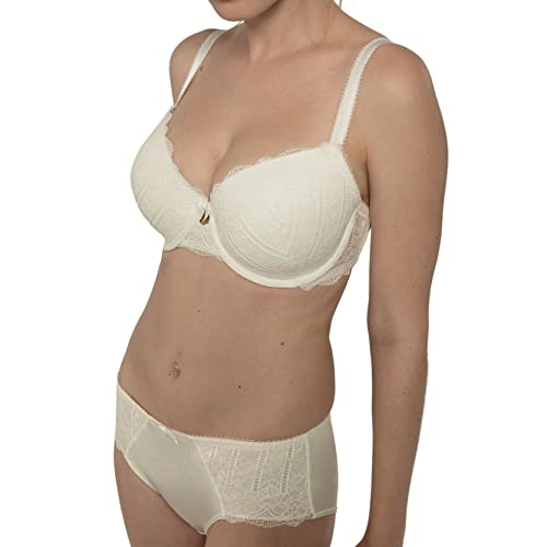Dorina D17455A-A60 Lace Light Padded Underwire Lift Demi Bra Comfort Supportive Bras Plus Size cover