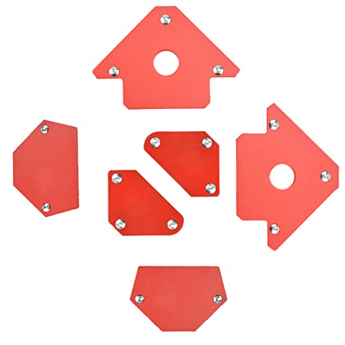 Strong Magnetism, 6pcs Magnetic Welding Positioners in Small, Medium, Large Sizes for Fixed Weldment, Efficient Work (6 Pcs)