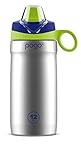 Pogo 12oz Insulated Stainless Steel Kids/Toddler Leak Proof Water Bottle with Silicone...
