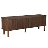 Oviala - Mueble para TV escandinavo, efecto madera oscura