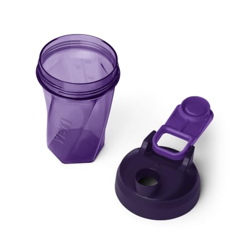 Image of YETI Yonder Helimix Vortex Blender Shaker Bottle Holds up to 20oz | No Blending Ball or Whisk | USA Made | Portable Pre Workout Whey Protein Drink Shaker Cup | Dishwasher Safe, Pace Purple