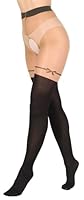 BANANALU 20 Den Overknee Sexy Ouvert Strumpfhose mit offenem Schritt Cutout Intimo Secret Daino-Nero XL