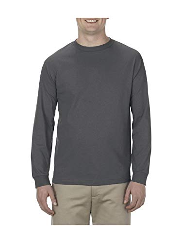 Alstyle Classic Long Sleeve Tee S Charcoal Heather | Amazon.com