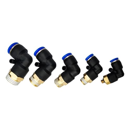 Conector de rosca neumático PL contra pérdidas de presión en mangueras de 8mm 6