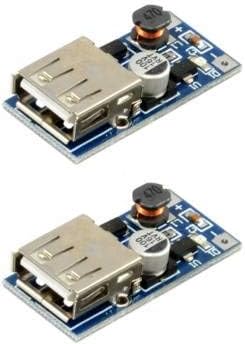 KitsGuru (2 Pcs) 3V to 5V 1A Module Step Up Converter Boost USB Charger for MP3/MP4 Phone DC-DC KG347