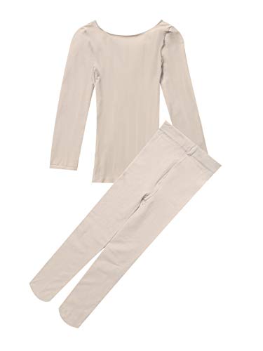 Thermal Underwear Girls Boys Long John Set Fleece Lined Kids Base Layer Thermals Sets Ballet Dance Undergarments4