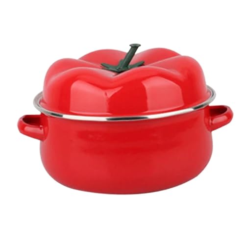 QAZWZG Cacerola Olla for Tomates de 1,6 l, Olla for estofado a presión con Tapa y Mango, Cacerola for Salsa, Olla Caliente for Comida, té, Cereales, Fideos con Leche