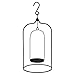 HomeRoots 100% Metal Matte Black Metal Hanging Candle Holder