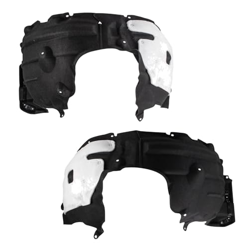 Image of TRQ Front Driver and Passenger Side Inner Fender Liner Set Compatible with 2020-2023 Toyota Highlander