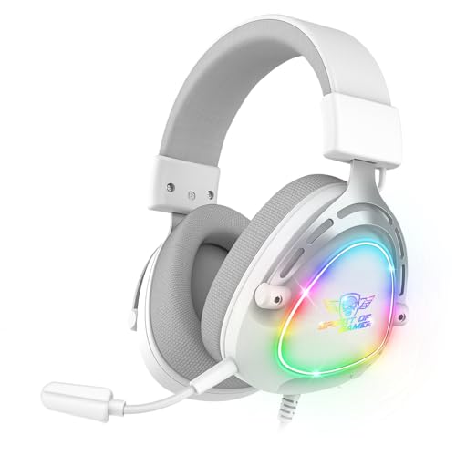 Spirit Of Gamer - Elite H40, Casque Gaming RGB avec Micro Détachable pour PC, PS5, PS4, Xbox, Switch, Son Audio Stéréo, Sortie Jack 3,5 mm, HP 40 mm, Ultra...