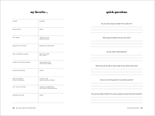 Tell Me Your Life Story, Mom: A Mother's Guided Journal and Memory Keepsake Book (Tell Me Your Life Story(r) Series Books) - Image 9