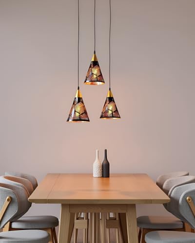 Image of Lyse Decor Hanging Lamps for Living Room, Pendant Lights for Drawing Room Center, Dining Table Light and Bedroom Lights (Without Bulb)