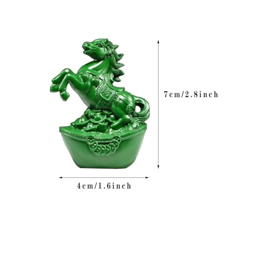 Estatua de Caballo Pequeña de Madera para Decoración Feng Shui miniatura 5