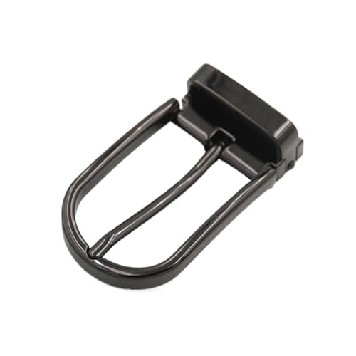 Boucle ceinture homme métallique finition élégante demi-boucle 30mm pour maroquinerie fine