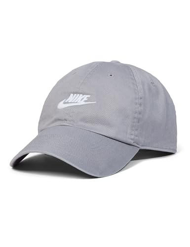 Nike FB5368-073 U NK Club Cap U CB FUT WSH L Hat Unisex Adult Particle Grey/White Tamaño S/M