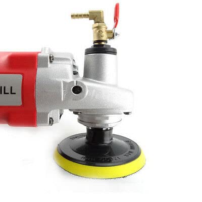 Amoladora de piedra húmeda profesional, 1400 W, 220 V, amoladora de ángulo húmeda, con discos de pulido