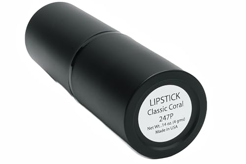 Image of Pure Ziva Classic Coral Red Orange Pink Lipstick Color Moisturizing Paraben Free, No Animal Testing & Cruelty Free Lip Makeup Color