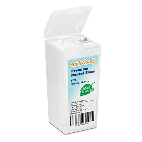 SmileGoods Premium PTFE Dental Floss 100 yards Mint Flavored