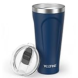 VeeFine Travel Coffee Mug 16/20/30oz Ergonomic Design Travel Mug Dishwasher Safe BPA-Free Stainless...