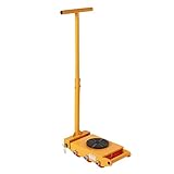 Machine Skates with Handle, 8T Machinery Skate, Machinery Moving Skate, Heavy Duty Machinery Roller Mover with 360° Rotation Cap, Machine Dolly Skate for Industrial Moving Equipment