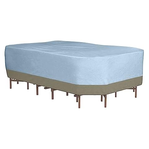 monsoon Large 125 in. Rectangle Patio Table with Chairs Cover 125L x 82W x 32H Cover
